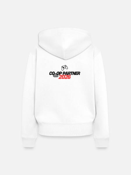 Player-Two-Store - Frauen Premium Bio Zip Hoodie - Weiß