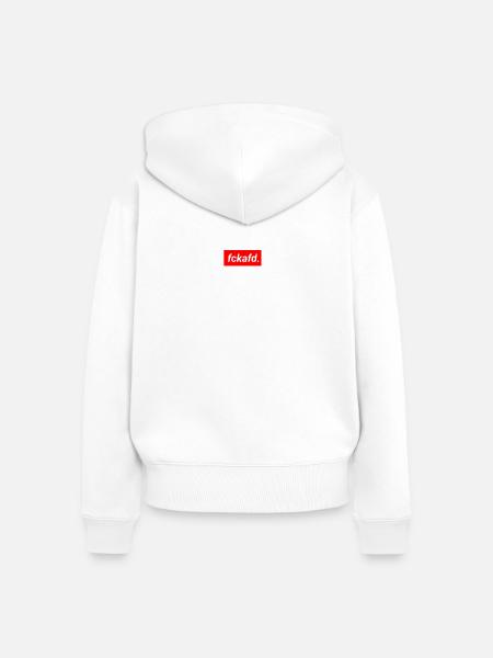 fckafd - Frauen Premium Bio Zip Hoodie - Weiß