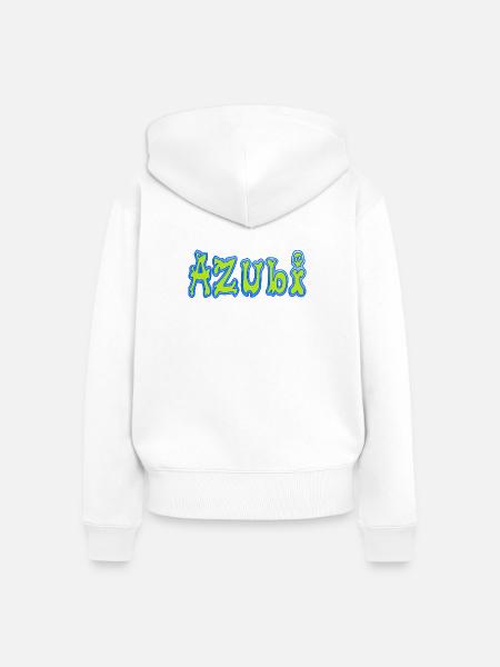 Azubi - Frauen Premium Bio Zip Hoodie - Weiß