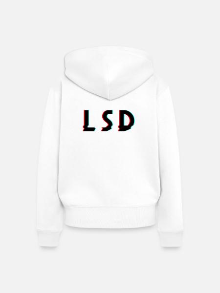 Lsd - Frauen Premium Bio Zip Hoodie - Weiß