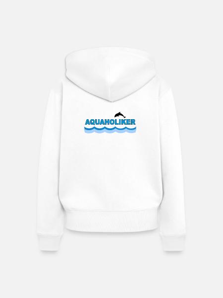 AQUAHOLIKER - Frauen Premium Bio Zip Hoodie - Weiß