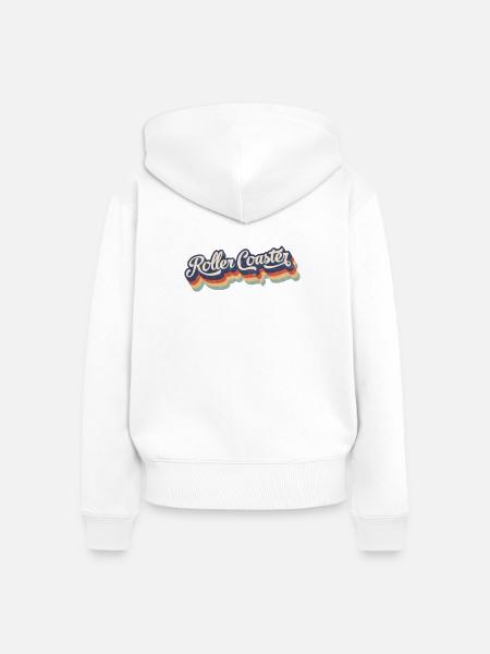 Roller Coaster - Frauen Premium Bio Zip Hoodie - Weiß