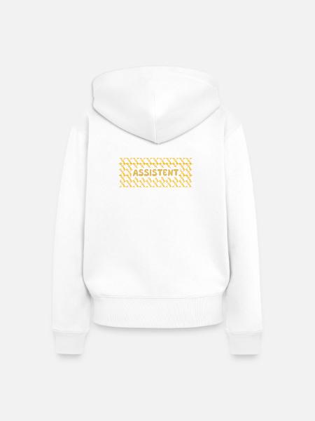 Job Assistent - Frauen Premium Bio Zip Hoodie - Weiß