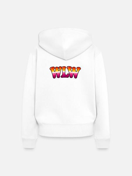 WLW Lesbian Pride Rainbow – LGBTQ+ - Frauen Premium Bio Zip Hoodie - Weiß