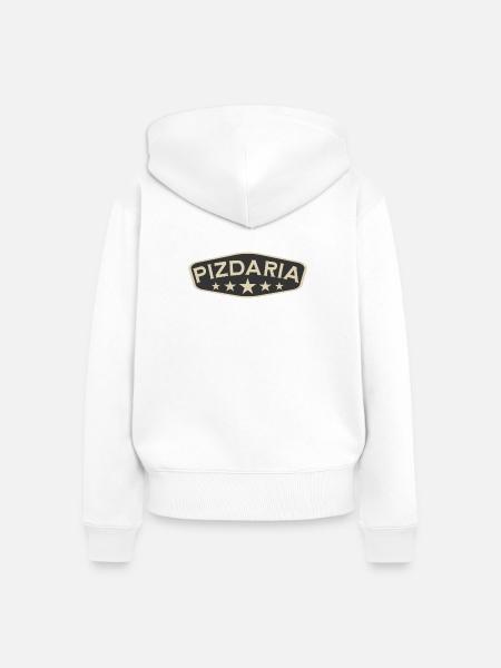 Pizdaria - Frauen Premium Bio Zip Hoodie - Weiß