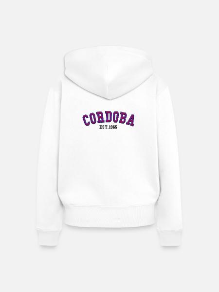 Córdoba, gegründet 1965 - Frauen Premium Bio Zip Hoodie - Weiß