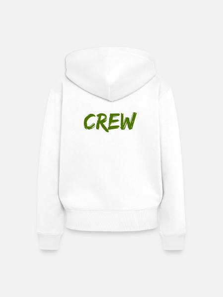 crew- - Frauen Premium Bio Zip Hoodie - Weiß