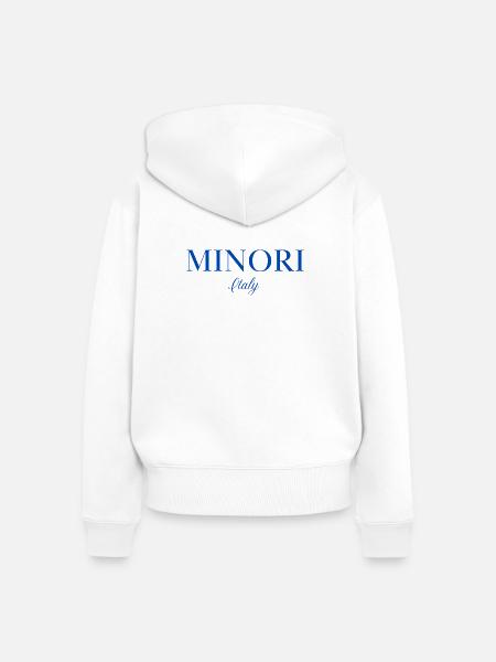 Minori-Italien - Frauen Premium Bio Zip Hoodie - Weiß