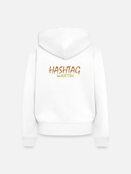 Martin - Frauen Premium Bio Zip Hoodie - Weiß