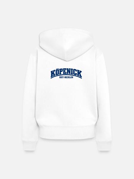 Köpenick - Ost-Berlin - Bezirk - Deutschland - Frauen Premium Bio Zip Hoodie - Weiß