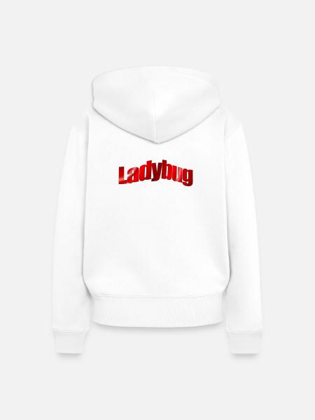 Dezentes Logo Ladybug - Frauen Premium Bio Zip Hoodie - Weiß