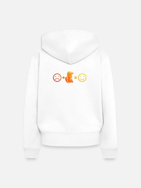 Modernes Motocross Artwork - Frauen Premium Bio Zip Hoodie - Weiß
