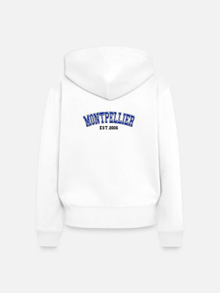 Montpellier gegründet 2006 - Frauen Premium Bio Zip Hoodie - Weiß
