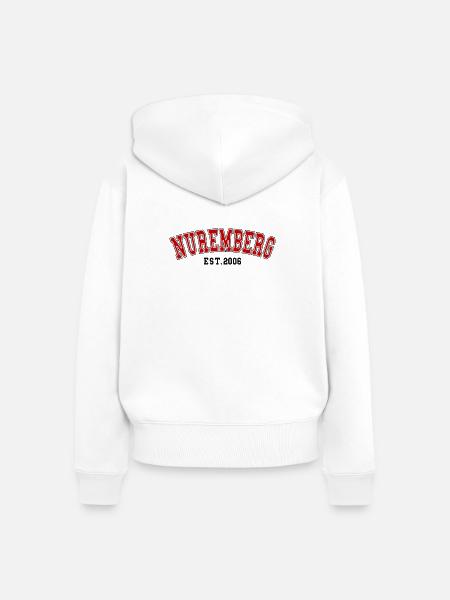 Nürnberg Est. 2006 - Frauen Premium Bio Zip Hoodie - Weiß