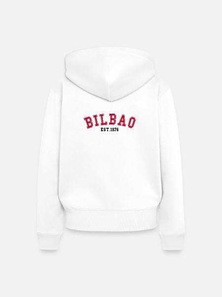 Bilbao gegründet 1976 - Frauen Premium Bio Zip Hoodie - Weiß