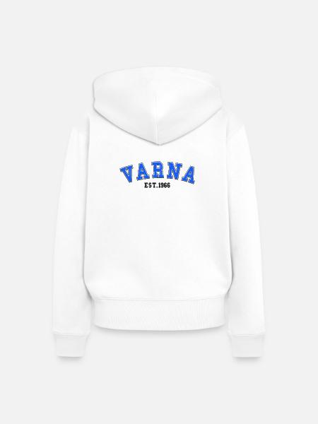 Varna gegründet 1966 - Frauen Premium Bio Zip Hoodie - Weiß