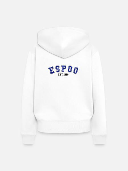 Espoo gegründet 1986 - Frauen Premium Bio Zip Hoodie - Weiß