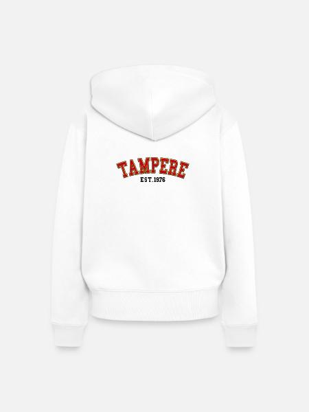 Stampfer gegründet 1976 - Frauen Premium Bio Zip Hoodie - Weiß