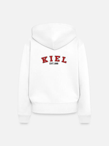 Kiel gegründet 1966 - Frauen Premium Bio Zip Hoodie - Weiß