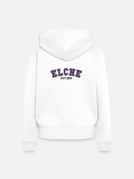 Elche gegründet 1976 - Frauen Premium Bio Zip Hoodie - Weiß