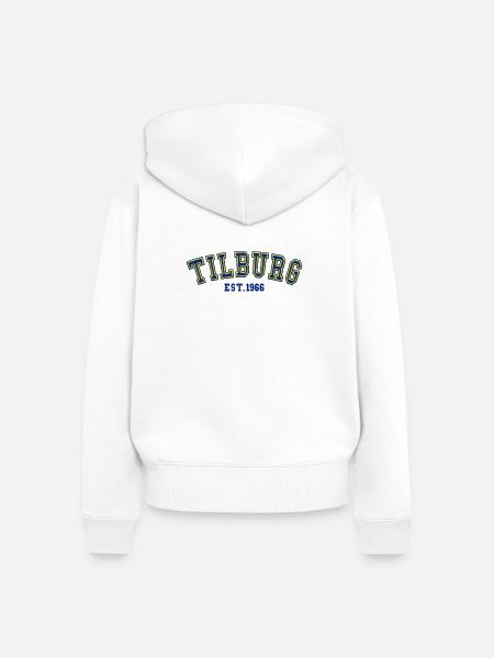 Tilburg gegründet 1966 - Frauen Premium Bio Zip Hoodie - Weiß