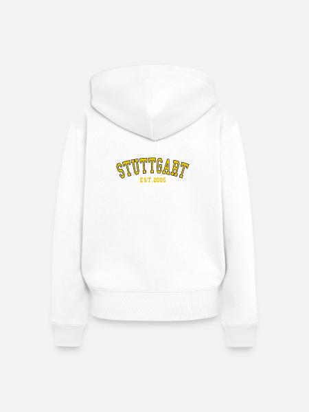 Stuttgart Est. 2005 - Frauen Premium Bio Zip Hoodie - Weiß
