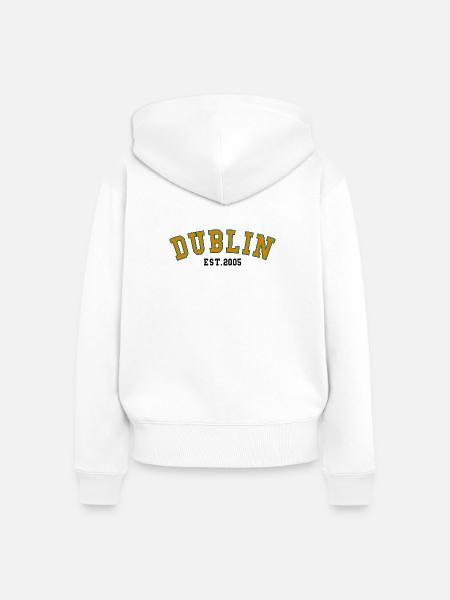 Dublin Est. 2005 - Frauen Premium Bio Zip Hoodie - Weiß