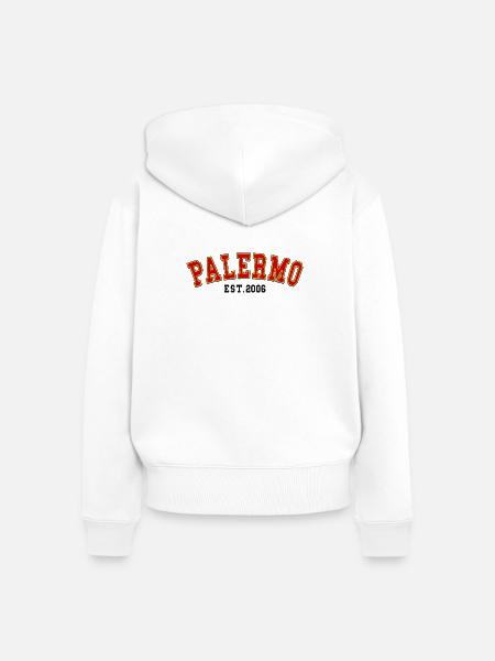 Palermo Est. 2006 - Frauen Premium Bio Zip Hoodie - Weiß