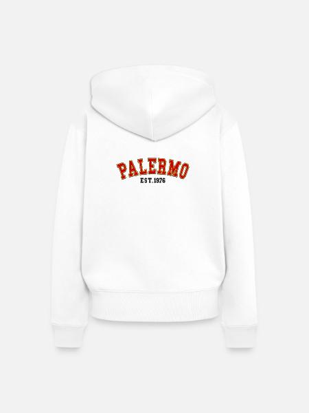 Palermo gegründet 1976 - Frauen Premium Bio Zip Hoodie - Weiß