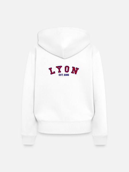 Lyon gegründet 2006 - Frauen Premium Bio Zip Hoodie - Weiß