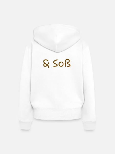 Soß(e) - Frauen Premium Bio Zip Hoodie - Weiß