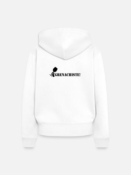 Grenachiste - Frauen Premium Bio Zip Hoodie - Weiß