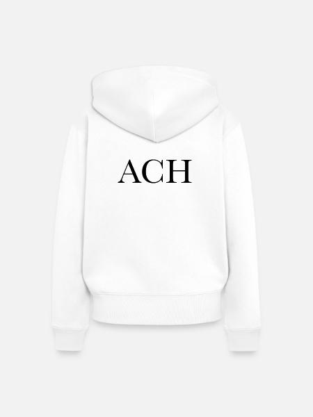ACH - Frauen Premium Bio Zip Hoodie - Weiß