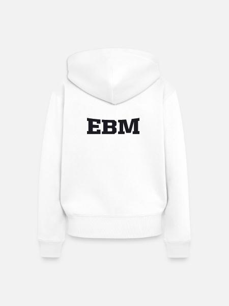 ebm - Frauen Premium Bio Zip Hoodie - Weiß
