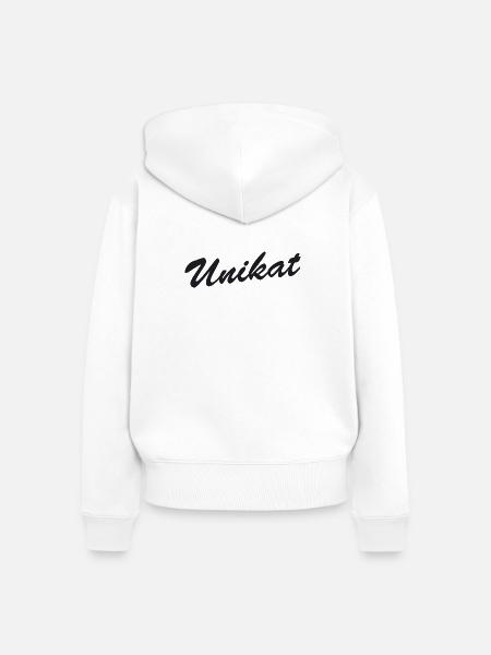 Unikat - Frauen Premium Bio Zip Hoodie - Weiß
