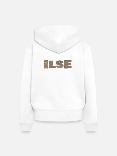Name Ilse - Frauen Premium Bio Zip Hoodie - Weiß