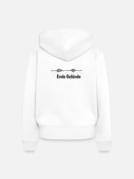 Ende Gelaende - Frauen Premium Bio Zip Hoodie - Weiß