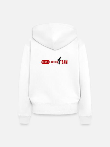 Porno Casting Team - Frauen Premium Bio Zip Hoodie - Weiß
