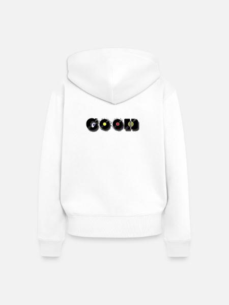 GUT - Frauen Premium Bio Zip Hoodie - Weiß