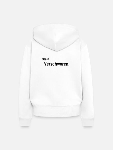 Verschworen - Frauen Premium Bio Zip Hoodie - Weiß