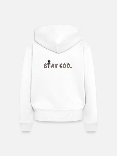 Taube Taubenliebhaber Taubenfan Geschenkidee - Frauen Premium Bio Zip Hoodie - Weiß