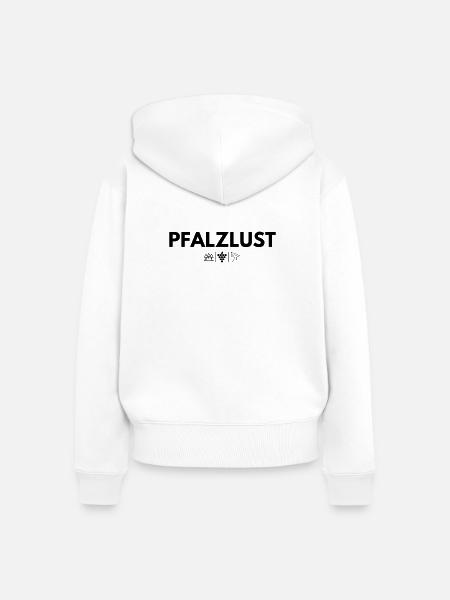 Heimatliebe Pfalzlust - Frauen Premium Bio Zip Hoodie - Weiß