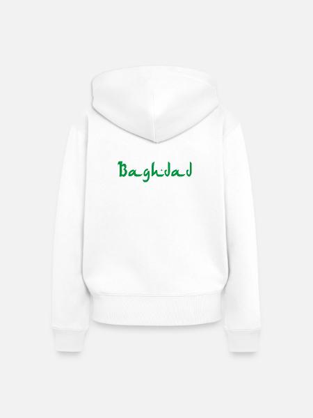 Baghdad - Frauen Premium Bio Zip Hoodie - Weiß