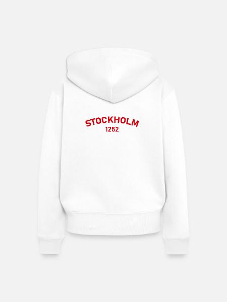 Stockholm 1252 - Frauen Premium Bio Zip Hoodie - Weiß