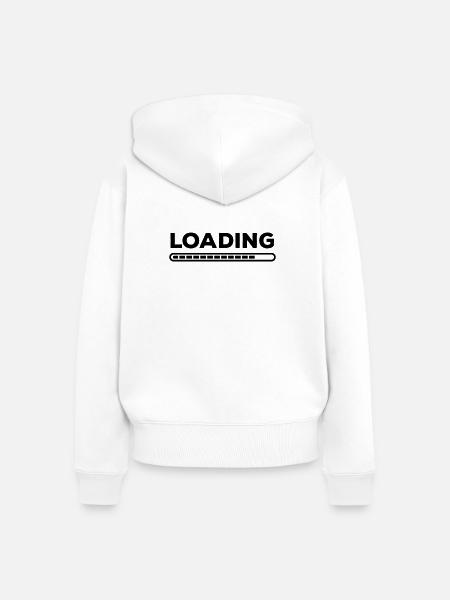 loading - Frauen Premium Bio Zip Hoodie - Weiß