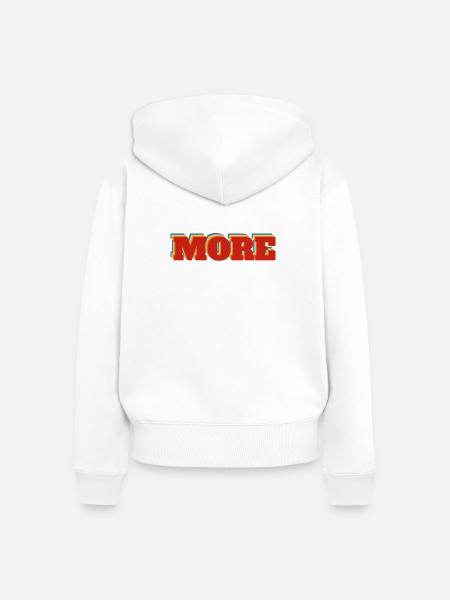 More - Frauen Premium Bio Zip Hoodie - Weiß