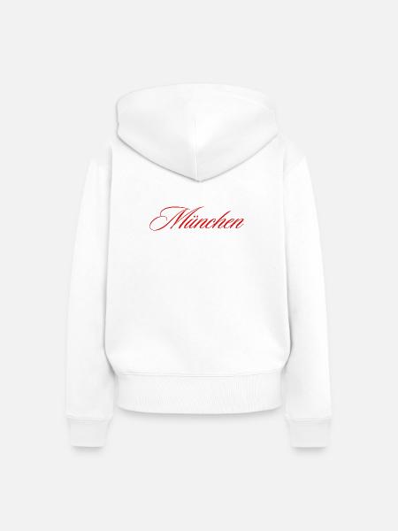 München - Frauen Premium Bio Zip Hoodie - Weiß