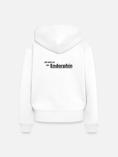 Endorphin - Frauen Premium Bio Zip Hoodie - Weiß