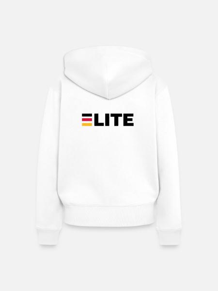 Deutschland Elite - Frauen Premium Bio Zip Hoodie - Weiß