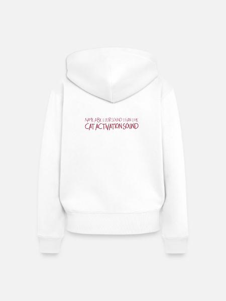 catactivation - Frauen Premium Bio Zip Hoodie - Weiß